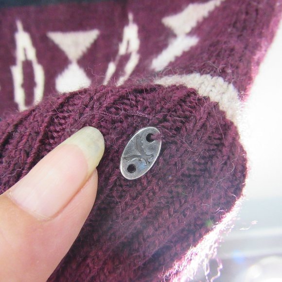 🐬AEO Prescott Sweater Aztec Trible print SM wool - Picture 5 of 12